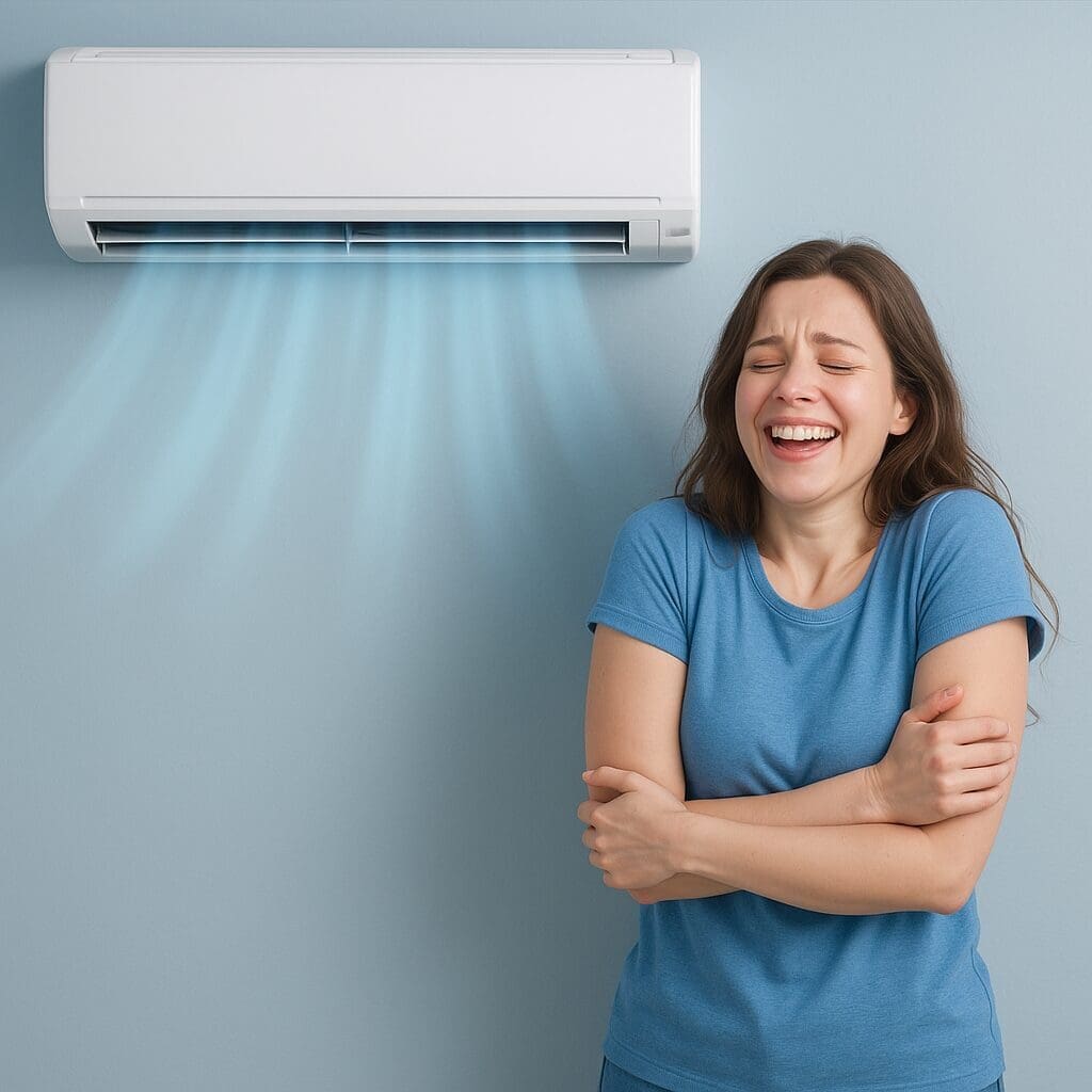 What fan speed is best for cooling AC in Portland?